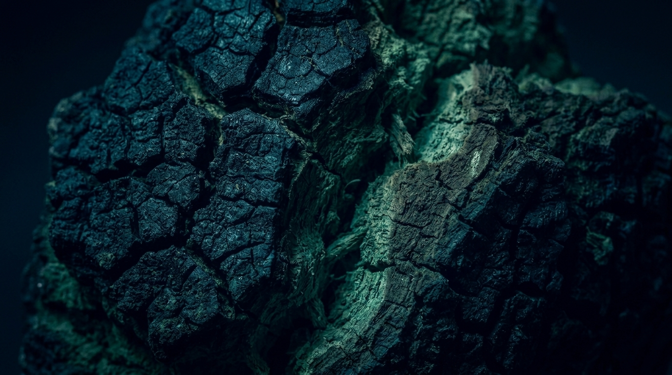 Chaga mushroom texture