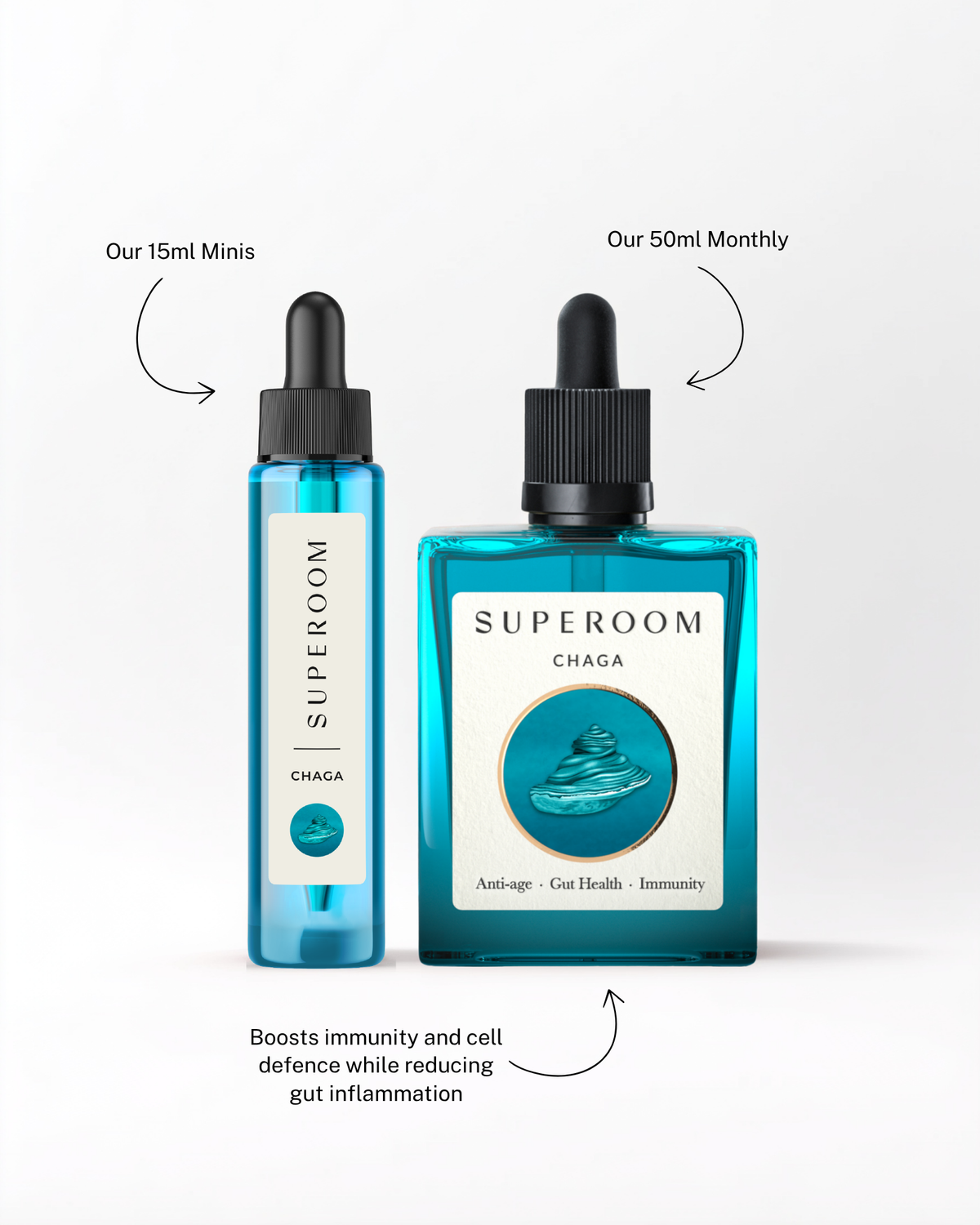Superoom Chaga — size comparison