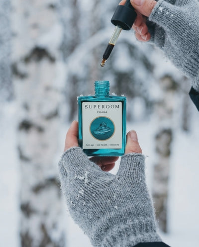 Superoom Chaga on a winter walk